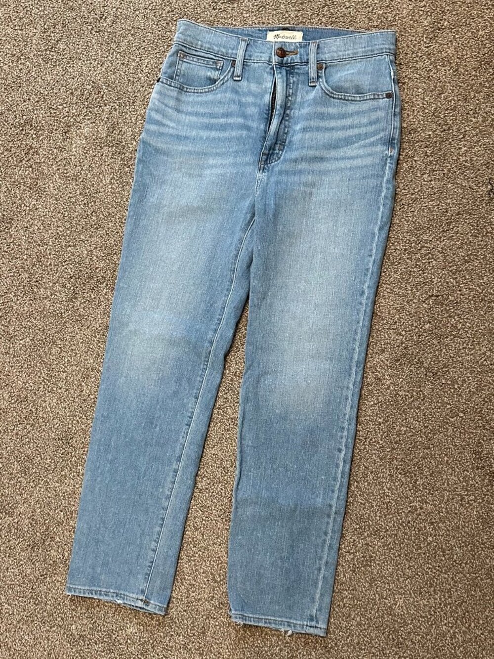 Madewell Classic Straight Jean Light Wash High Rise Size 26